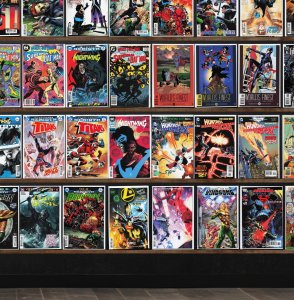 Huge Lot 140+ Comics with Nightwing, Titans, Aquaman, World& & More!