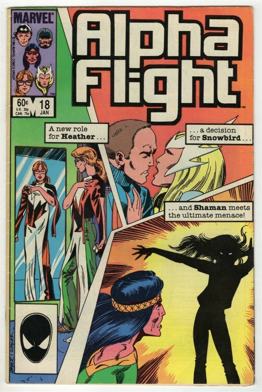 Alpha Flight #18 ORIGINAL Vintage 1985 Marvel Comics