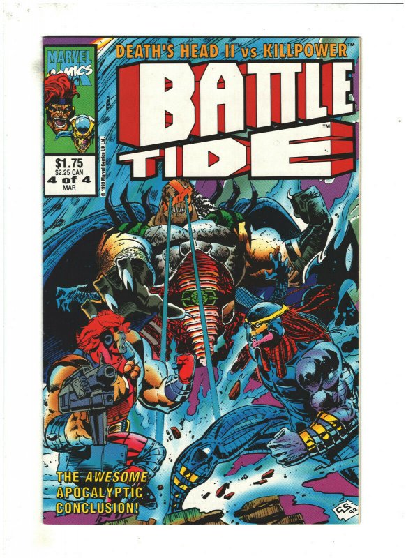 Battletide #4 VF+ 8.5 Marvel UK 1993 Death's Head II & Killpower, Wolverine