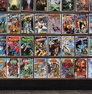 Huge Lot 150+ Comics with Swamp Thing, Vigilante, Starman, Firebrand & More!