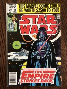 Star Wars #39 NEWSSTAND EXCELLENT! Empire Strikes Back Yoda 1980 Marvel