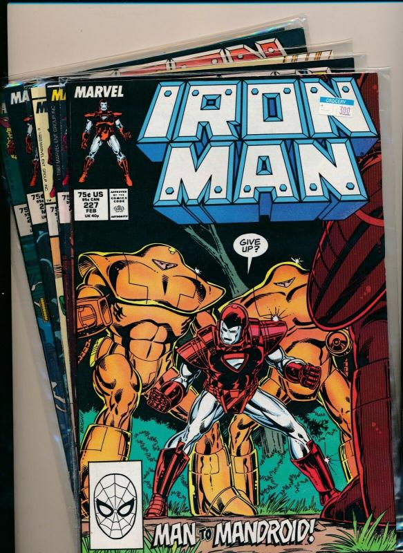 MARVEL SET of 5-IRON MAN #227-231  1984  VERY FINE (PF725) 