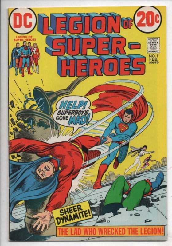 LEGION OF SUPER-HEREOS #1, FN, Superboy, Phantom Girl, 1973