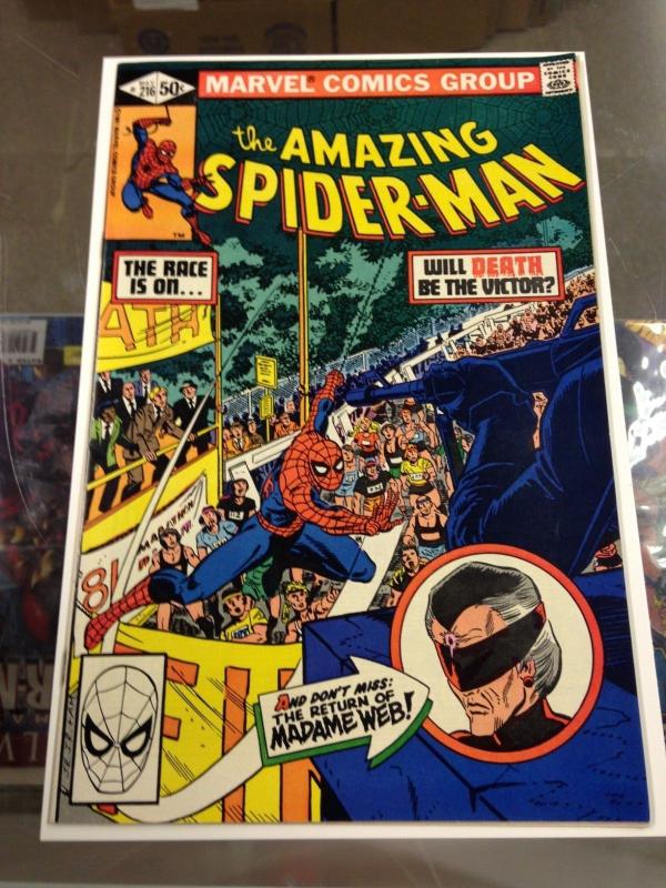 The Amazing Spider-Man 216 NM- Needs Pressed (Marvel May, 1981)