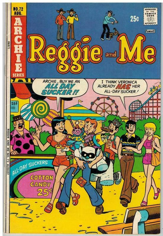 REGGIE & ME (1966-1980) 72 VG-F Aug. 1974 COMICS BOOK