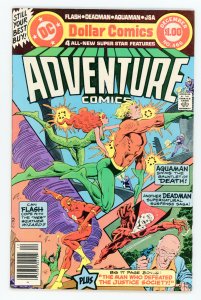 Adventure Comics #466 Jim Aparo Len Wein Joe Staton Aquaman JSA Flash VF+