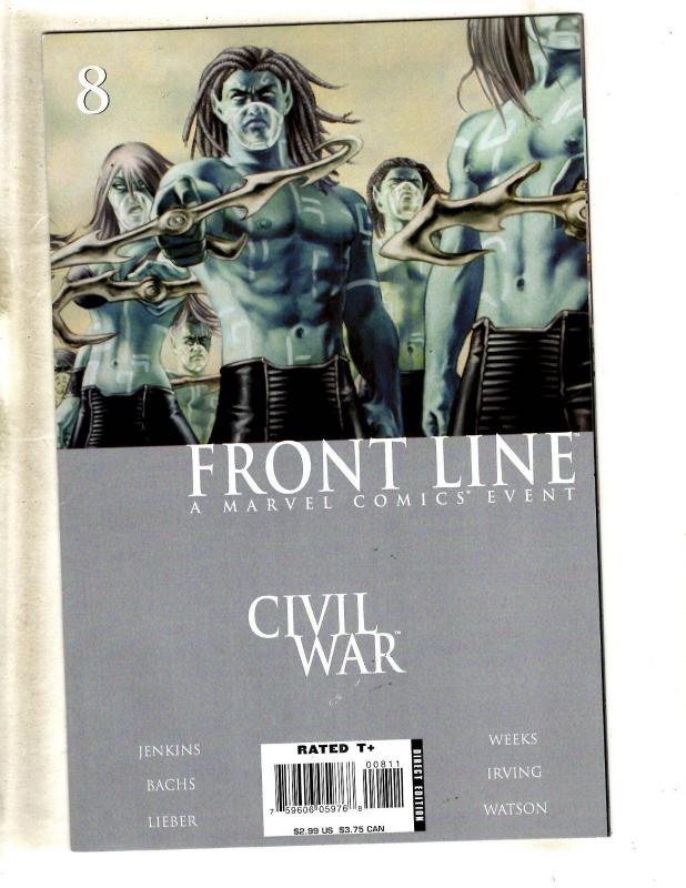 12 Comics Civil War Front Line 1 2 3 4 7 8 9 11 Cap Marvel 2 Sentry 1 2 3 MF12