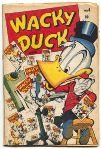 Wacky Duck #4 1946- INFINITY COVER- Golden Age Marvel G