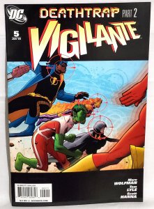 Vigilante #5 Deathtrap Part 2 Marv Wolfman Tom Lyle Static Appearance (DC 2009)