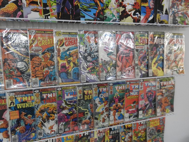 Huge Lot 180+ Comics W/ Marvel Two-In-One, Marvel Triple Action, +More! Avg FN+!