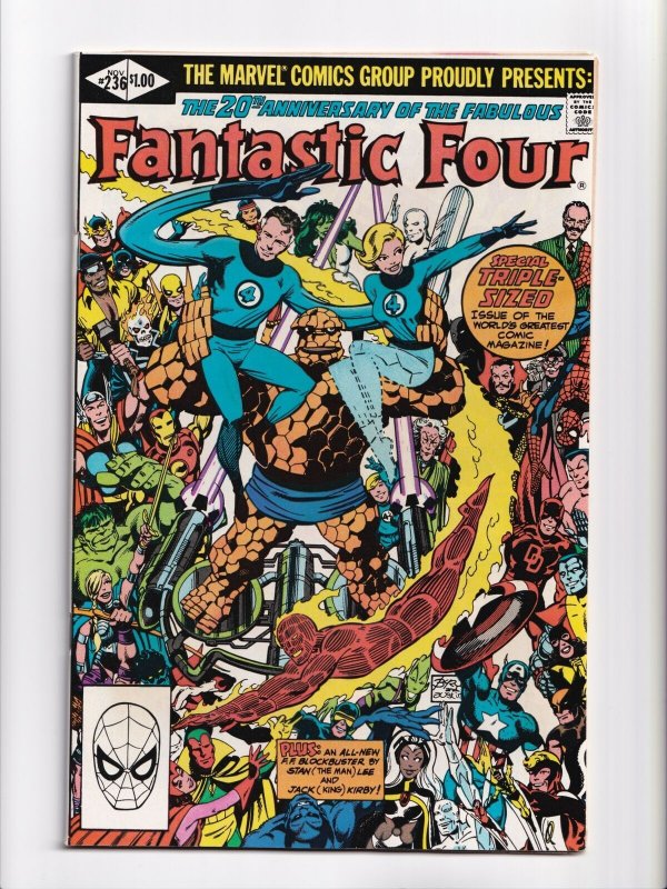 Fantastic Four 233 236 237 241 Lot of 4 Comic Books Bronze Age Marvel Comics