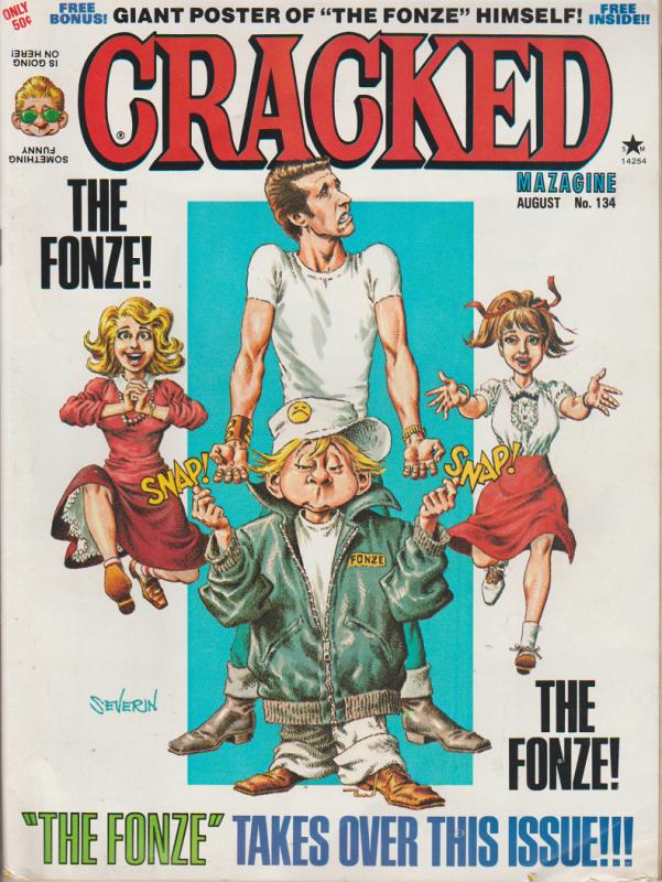 CRACKED #134 - HUMOR COMIC MAGAZINE