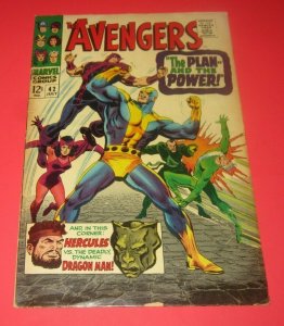 Avengers #42 FN- 1967 Marvel Silver Age Comic Book Diablo Black Widow Thing 