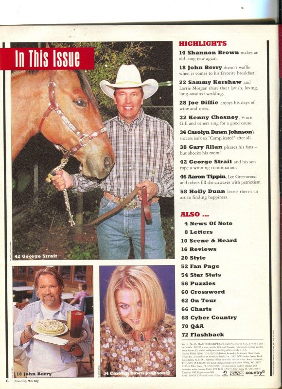 Country Weekly-Lori Morgan-Sammy Kershaw-Joe Diffie-Aaron Tippin-May-2001