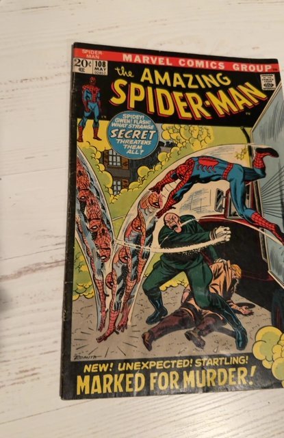 The Amazing Spider-Man #108 (1972)marked for murder