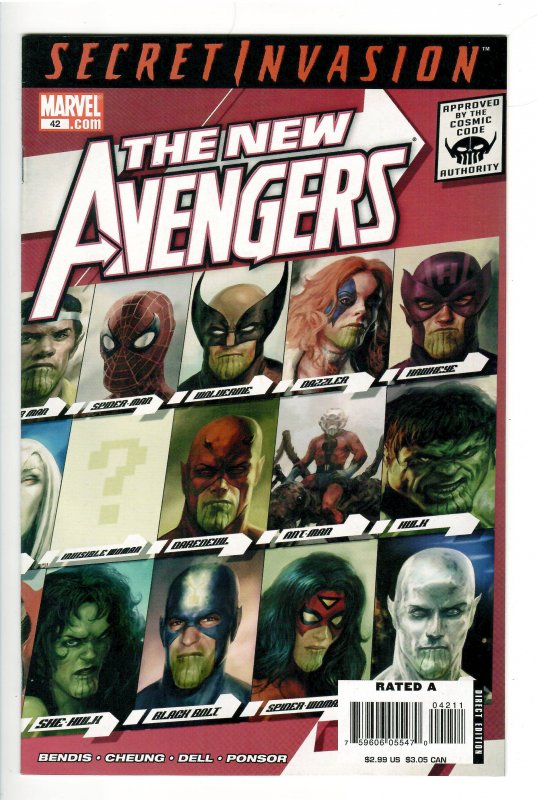 THE NEW AVENGERS 33,34,38,41,42 THE TRUSTALL NM+ 9.6 WAREHOUSE COPIES