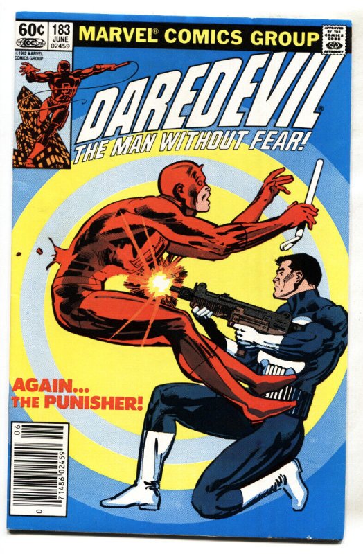 DAREDEVIL #183-PUNISHER-FRANK MILLER-marvel comic book NEWSSTAND 