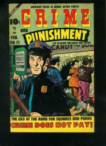 CRIME AND PUNISHMENT #71 1955-YOUNG PUNKS-LAST PRECODE ISSUE-very good VG