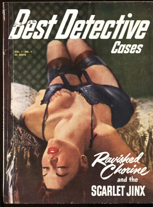 BEST DETECTIVE CASES #1 GGA cover 1951-PULP-Craig Rice-First issue