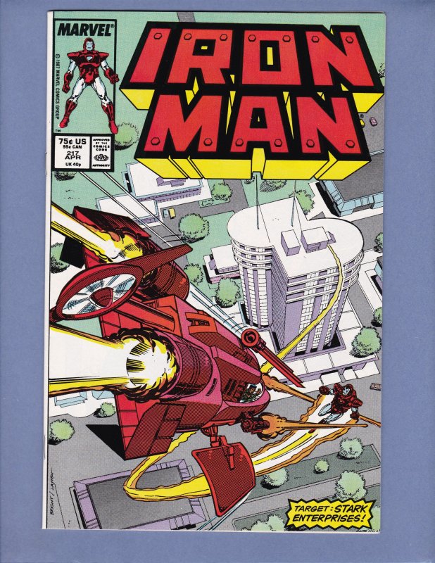 Iron Man #217 NM- Marvel 1987