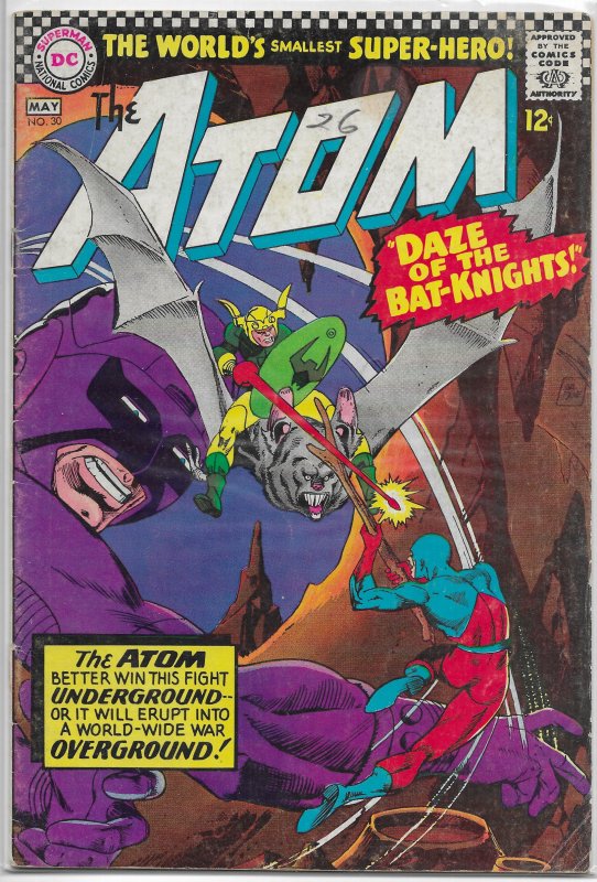 Atom #30 GD (1967) Fox/Kane, Bat-Knights