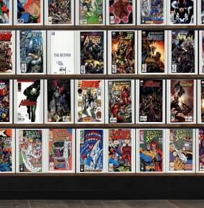 Huge Lot 150+ Comics with Silver Surfer, The Mighty Avengers & More!