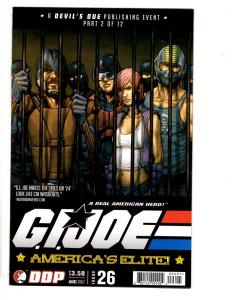 Lot Of 6 GI Joe America's Elite DDP Comic Books # 19 21 22 23 24 26 Snake Ey TP6