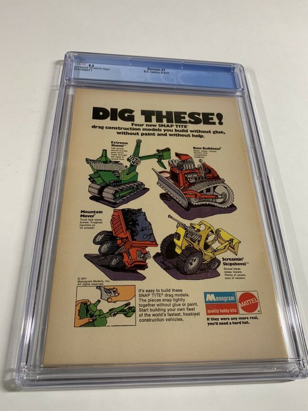 Demon 1 Cgc 9.2 Ow/w Pages Dc Comics Bronze Age Jack Kirby 2031406017