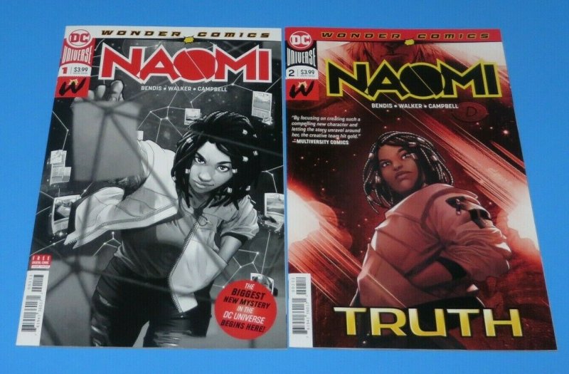 Lot/2 Naomi #1,2 NM 1~2nd Print #2~1st Print DC Universe Modern Comic Book