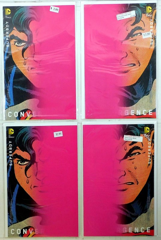 Convergence Superboy Lot of 4 #1 B x2, 2 B x2 (2015) DC Comics 1st Print