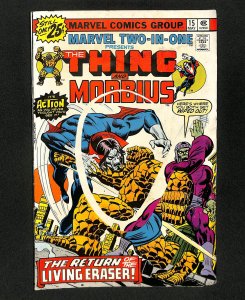 Marvel Two-In-One #15 Thing Morbius!