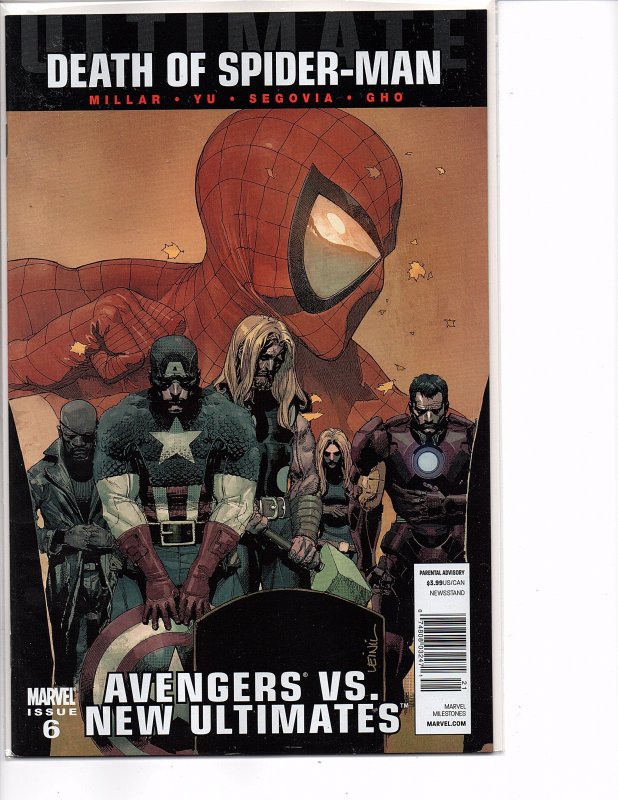 Marvel Comics Ultimate Avengers vs. New Ultimates #6 Death of Spider-Man