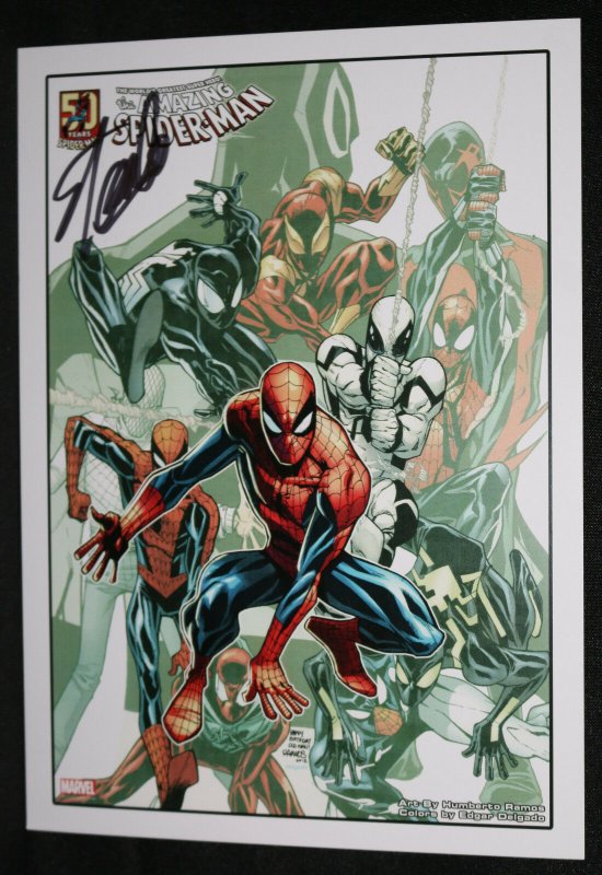Amazing Spider-Man Happy Birthday Print by Humberto Ramos - Signed by Stan  Lee | International - Comic Books / HipComic