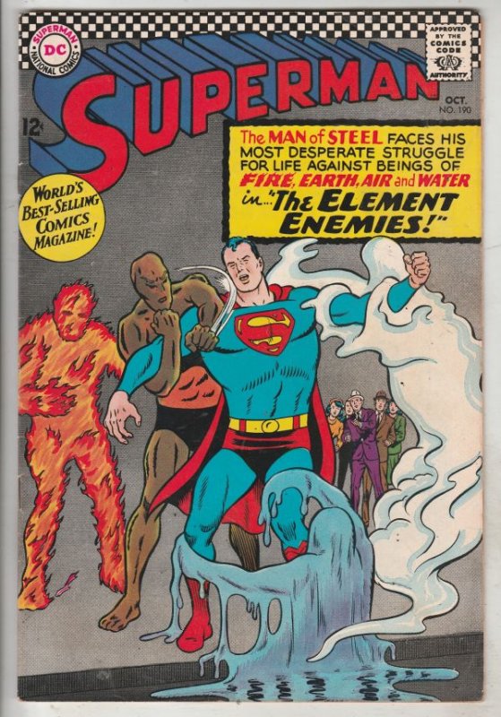 Superman #190 (Oct-66) VF/NM High-Grade Superman, Jimmy Olsen,Lois Lane, Lana...