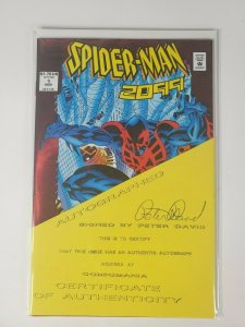 Spider Man 2099 #1 Signed by Peter David W/COA  Very RARE