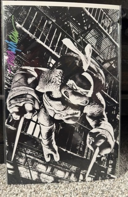TMNT Mike Mayhew SIG w/COA #1 (2024) Teenage Mutant Ninja Turtles