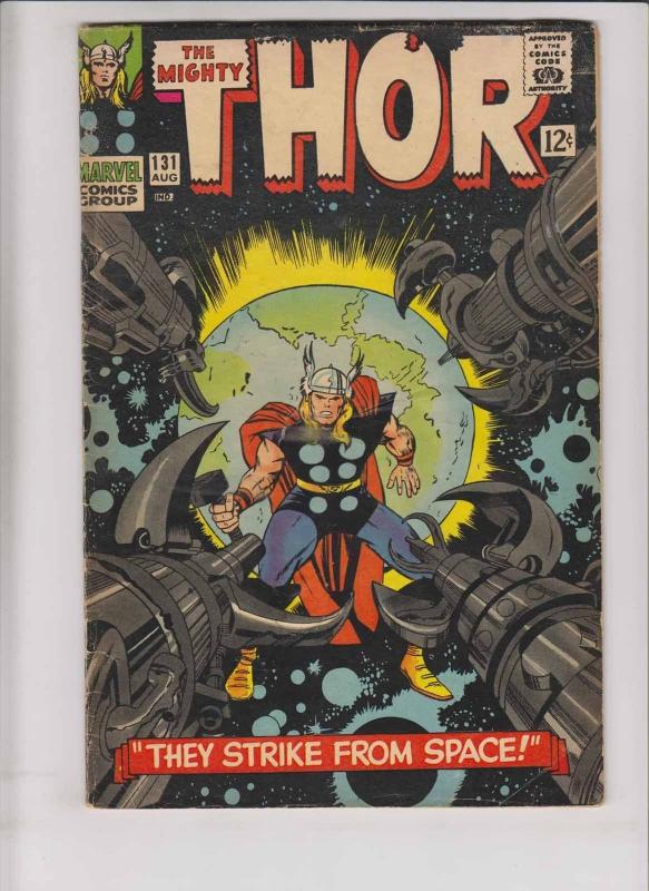 Thor [1966 Marvel] #131 VG first appearance of rigellians & tana nile - stan lee