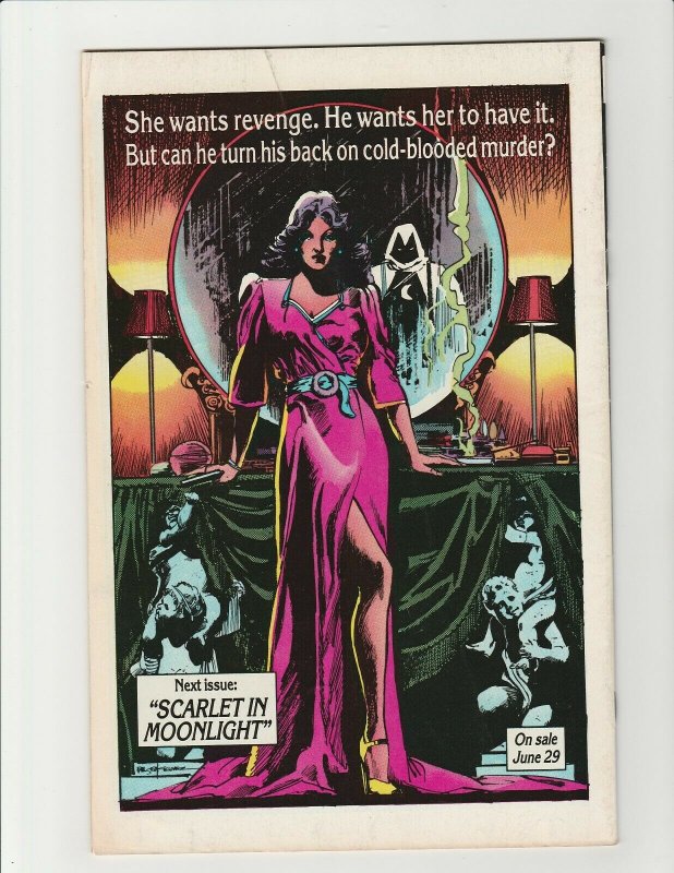 Moon Knight #23 (Marvel 1982) Bill Sienkiewicz Art Black Cover High Grade VF