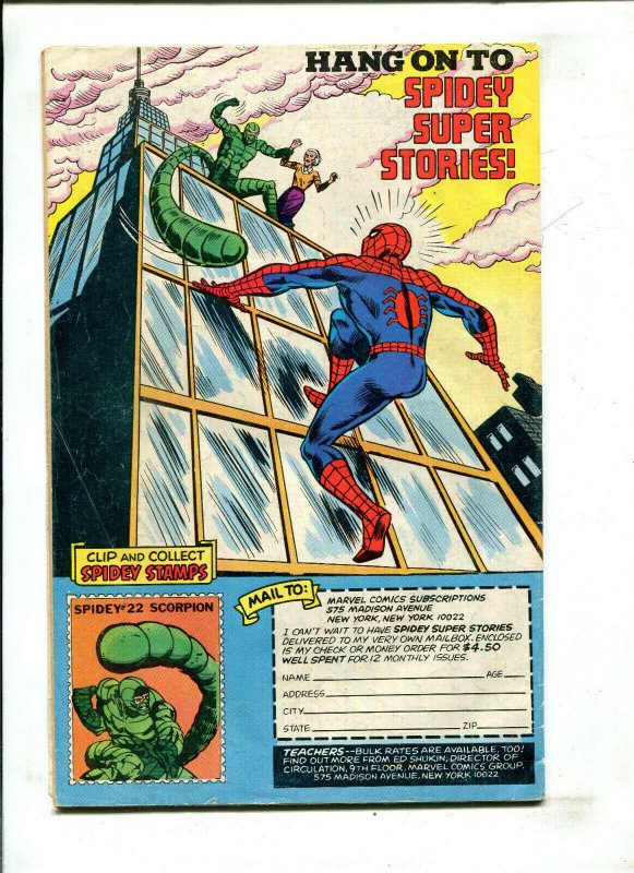 SPIDEY SUPER STORIES #38 - WITH THE FANTASTIC FOUR (4.0) 1979