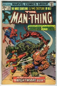 Man Thing #20 ORIGINAL Vintage 1975 Marvel Comics Spiderman Shang Chi 