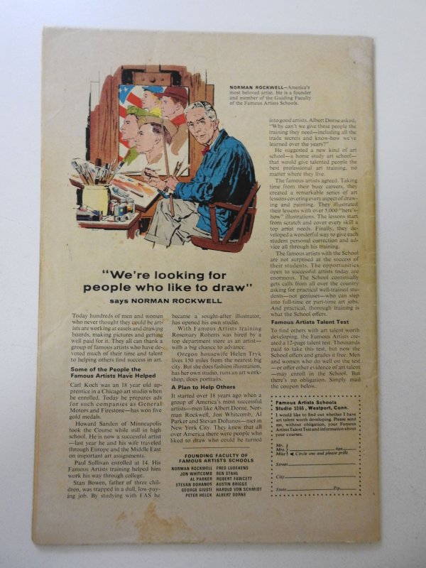 Fantastic Four #69 (1967) FR  ad cut out doesn't impact story, moisture ...