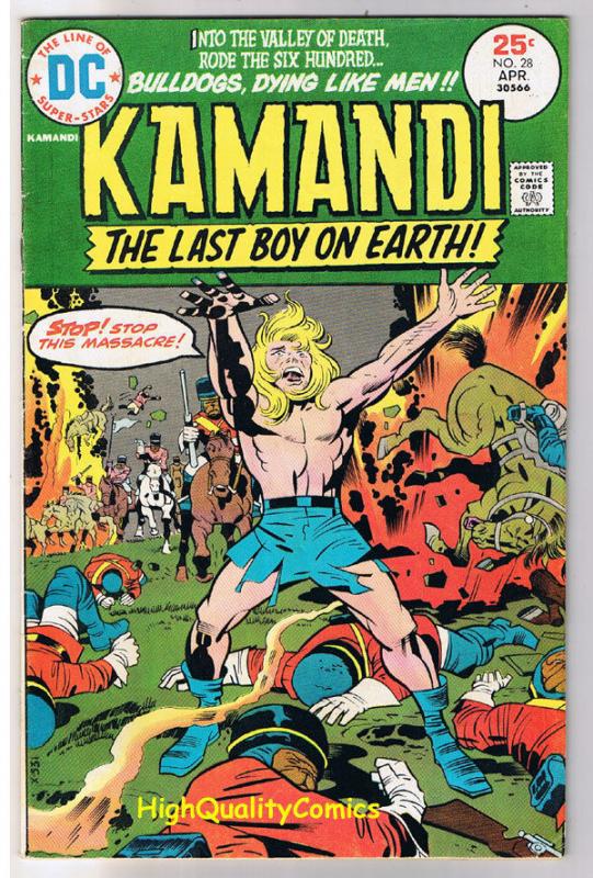 KAMANDI #28, FN+, Jack Kirby, Last Boy on Earth, 1972, more in store