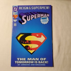 Superman 78 Very Fine/Near Mint Story by Dan Jurgens