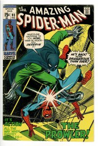 AMAZING SPIDERMAN 93 VG+ 4.5 1st  APP ARTHUR + NANCY STACY (EAST COAST COL.)