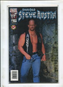 STONE COLD STEVE AUSTIN #1 (9.2) SIGNED BY STEVEN GRANT!