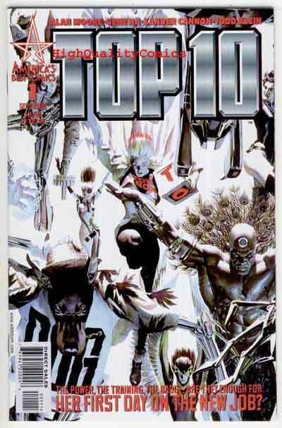 TOP 10 #1, NM+, Alan Moore, Alex Ross, America, 1999