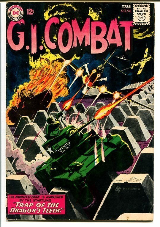 G.I. COMBAT #98-HAUNTED TANK-DC WAR G/VG