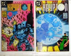 World of Krypton Lot of 2 #2, 3 (1988) DC Comics 1st Print Comic Books