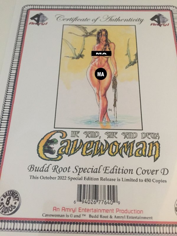 2022 Basement Studios He Said She Said Deux Cavewoman Special Edition 450 Ltd.