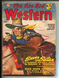 Rio Kid Western 6/1947-Thrilling-Rio KId in Silver of Satan by Water A. Tom...